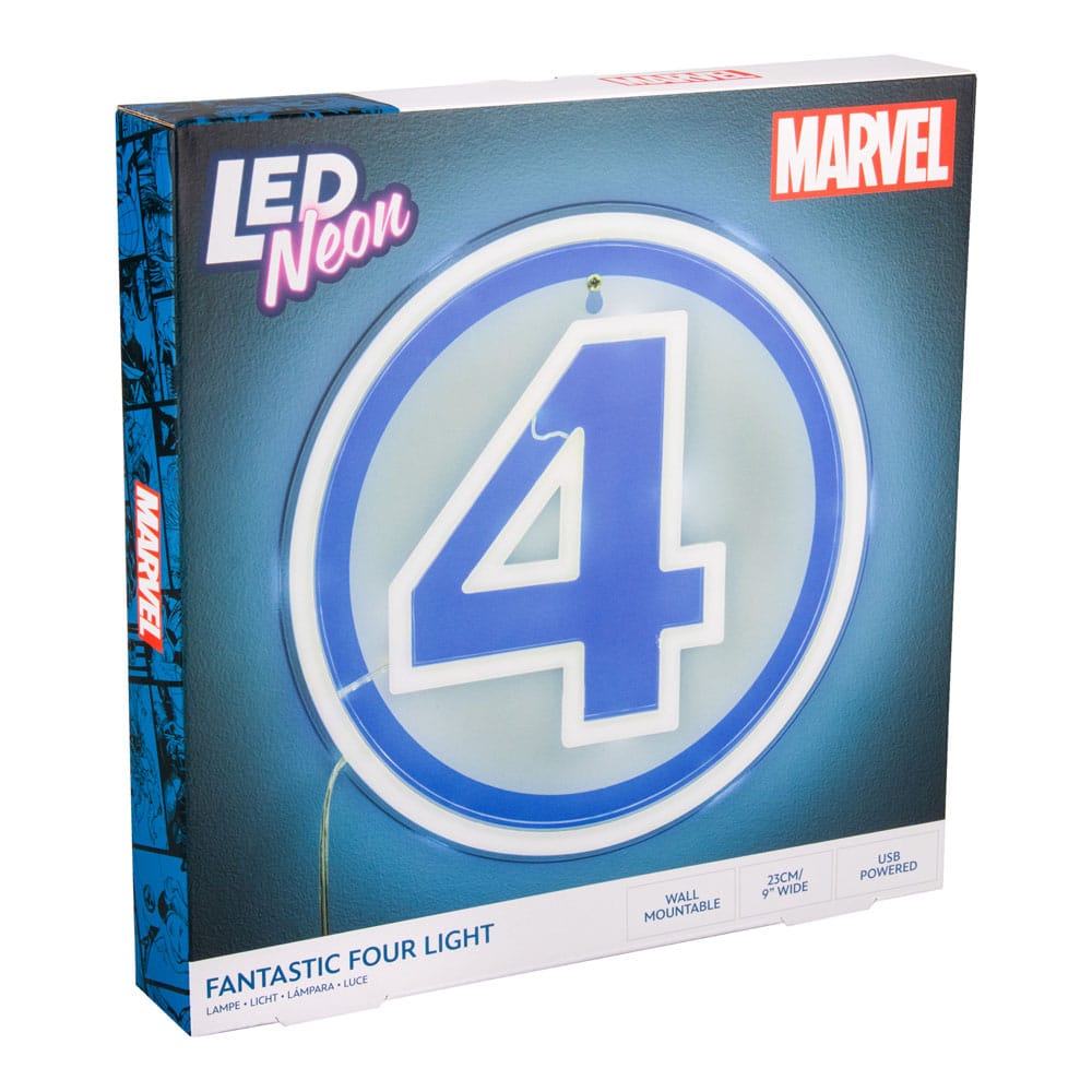 Fantastic Four LED Wall Lamp Light Logo Neon Paladone Products