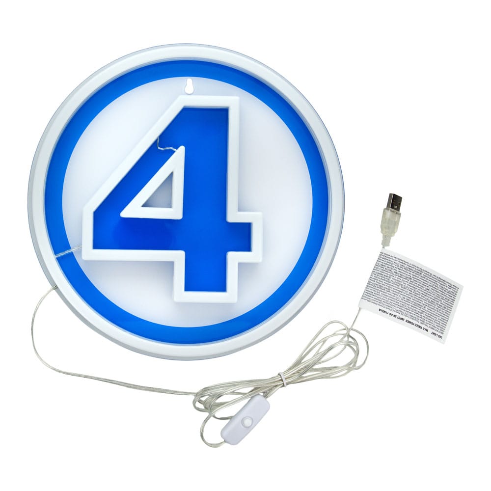 Fantastic Four LED Wall Lamp Light Logo Neon Paladone Products