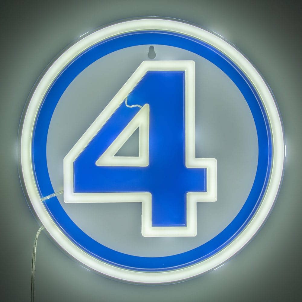 Fantastic Four LED Wall Lamp Light Logo Neon Paladone Products