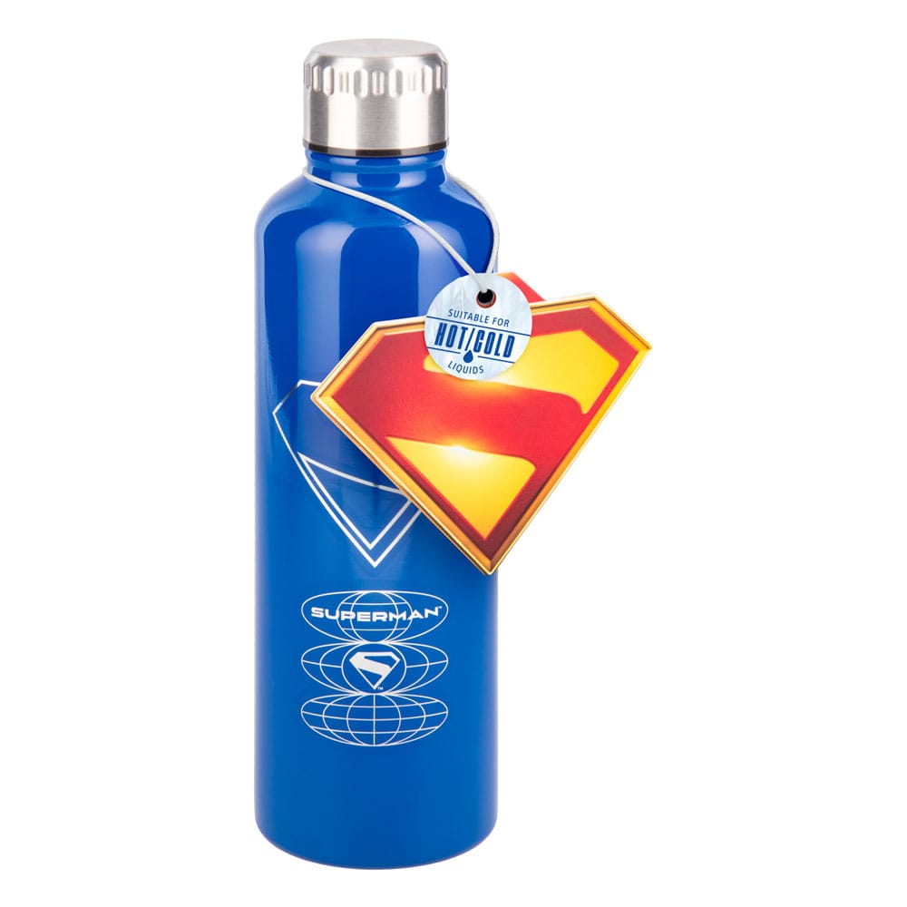 DC Comics Metal Water Bottle Superman Theatrical Paladone Products