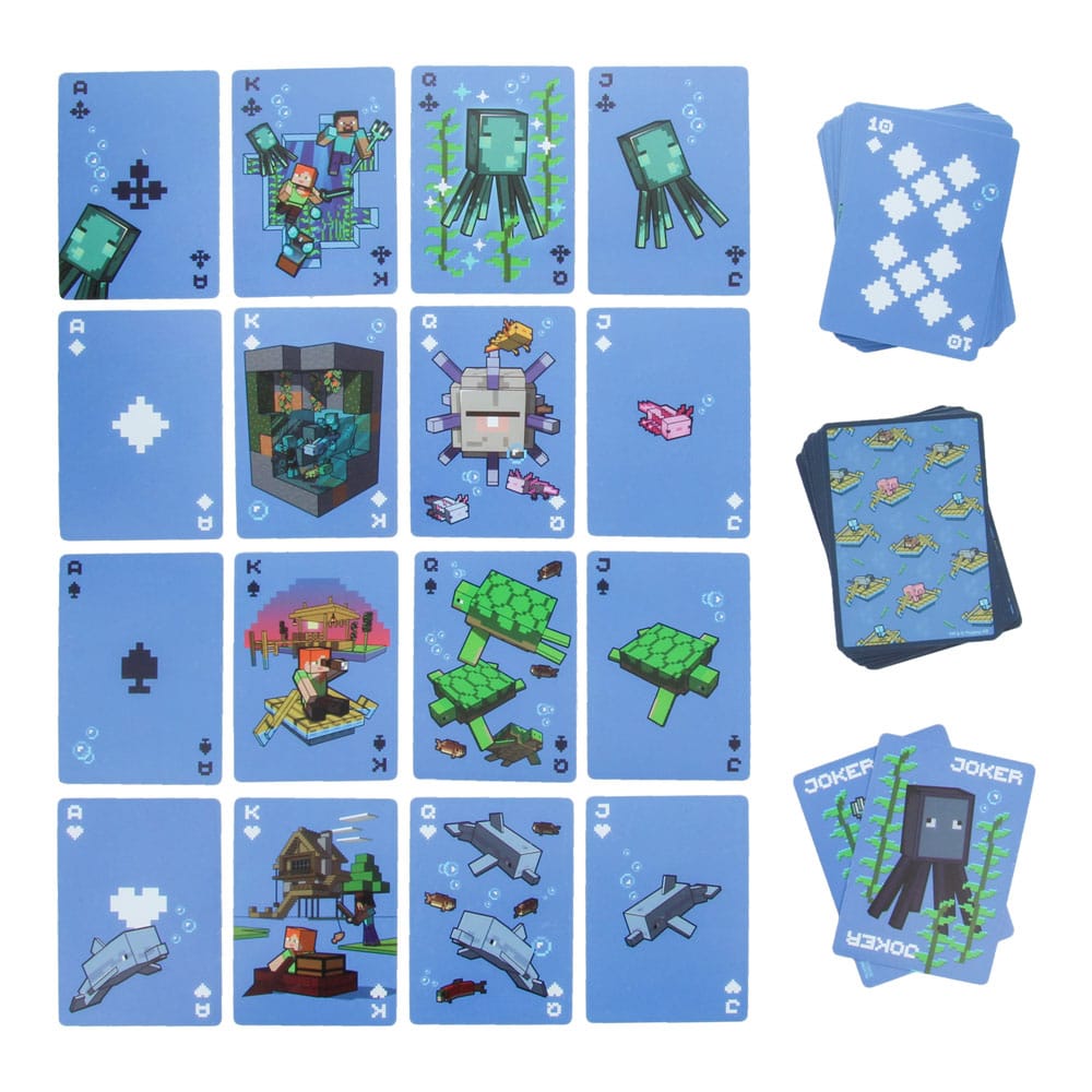 Minecraft Playing Cards Waterproof Paladone Products
