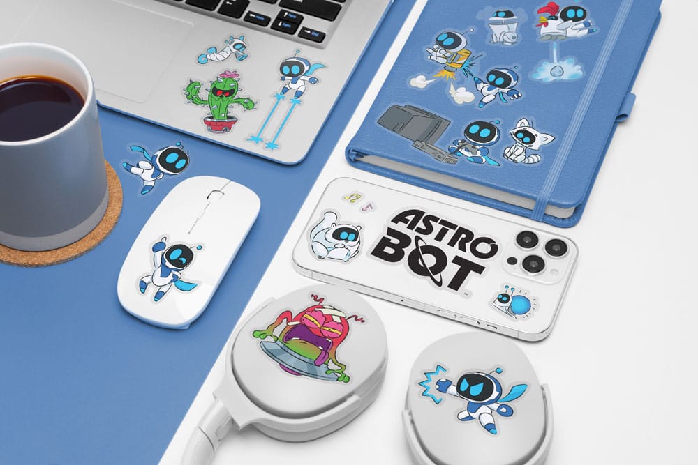 Astro Bot Gadget Sticker Set Astro Bot Paladone Products