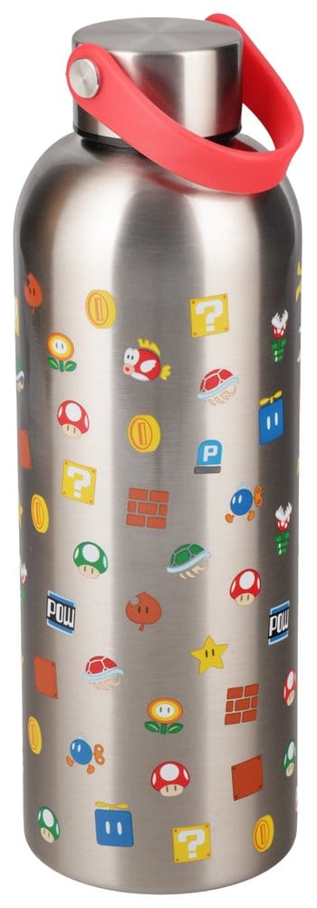 Super Mario Metal Water Bottle with Carry Loop Paladone Products