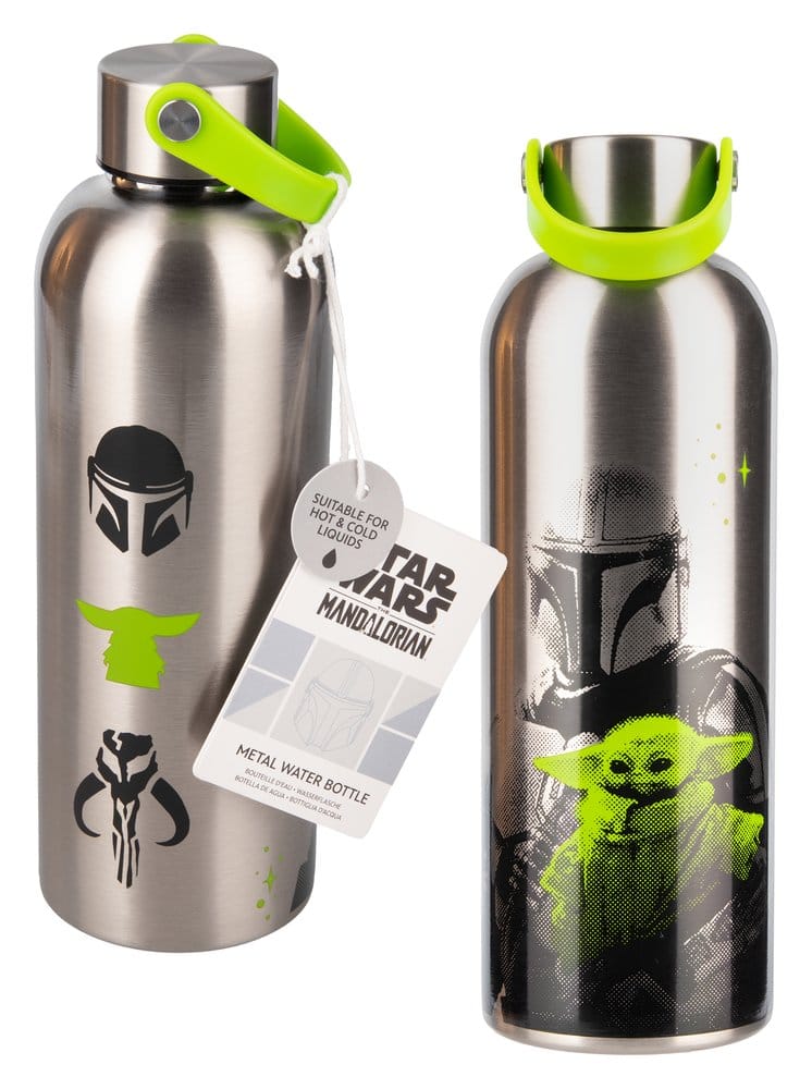 The Mandalorian Metal Water Bottle Mandalorian & Grogu Paladone Products