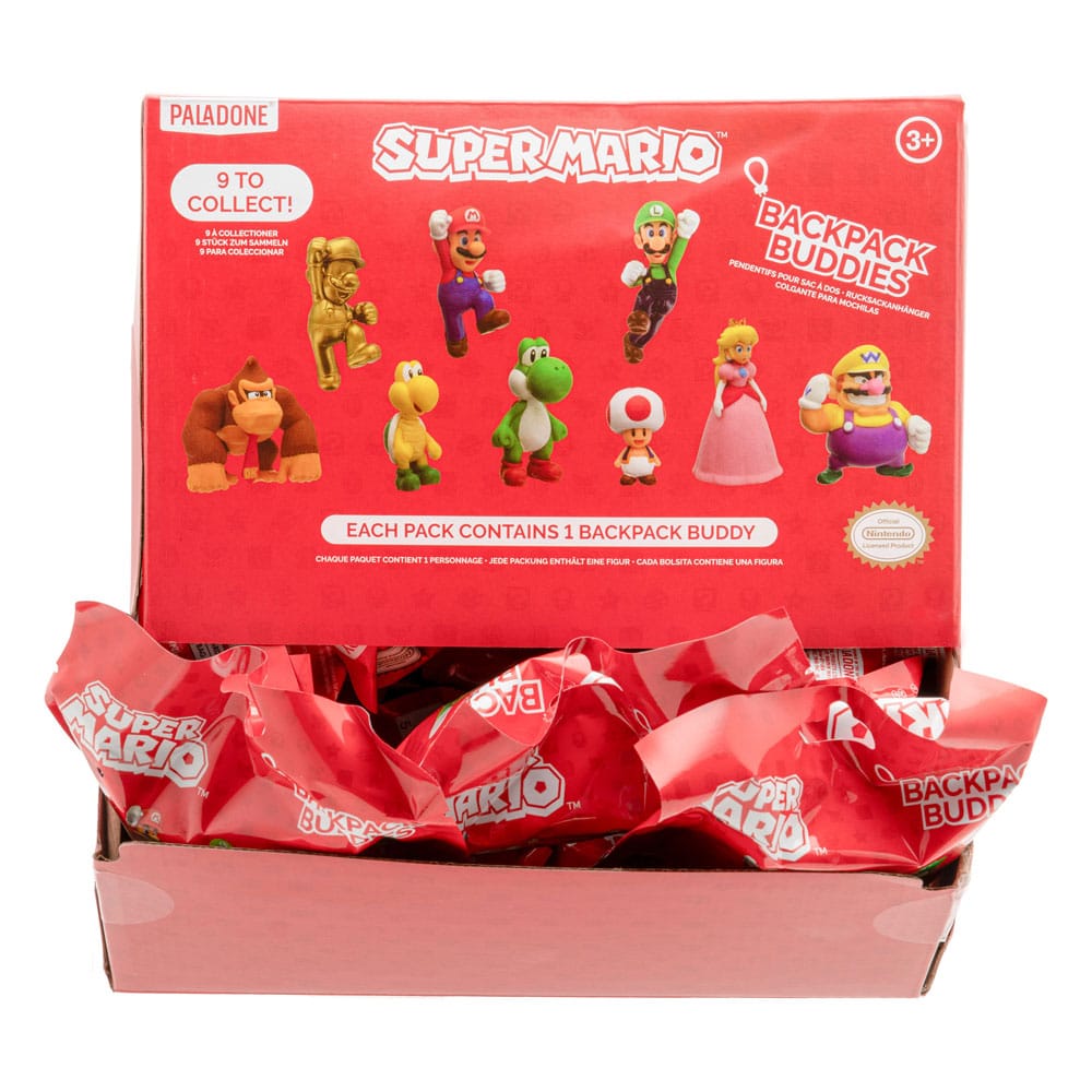 Super Mario Backpack Buddies Mystery Bags Display 24 Paladone Products