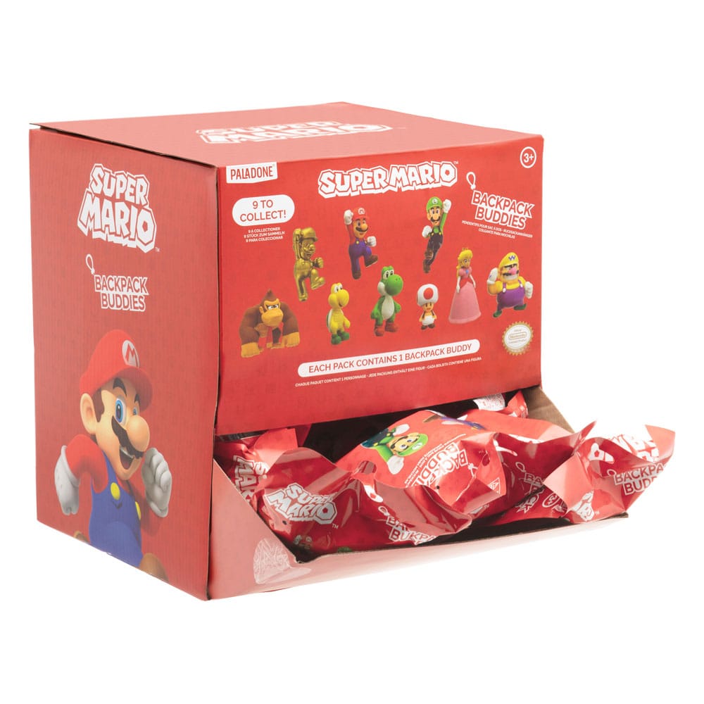 Super Mario Backpack Buddies Mystery Bags Display 24 Paladone Products