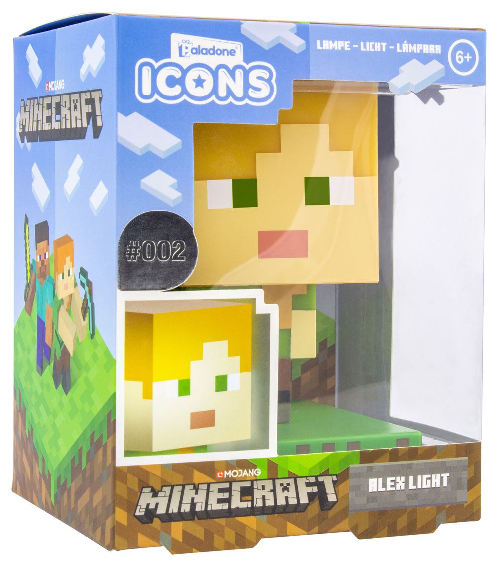 Minecraft 3D Icon Light Alex Paladone Products