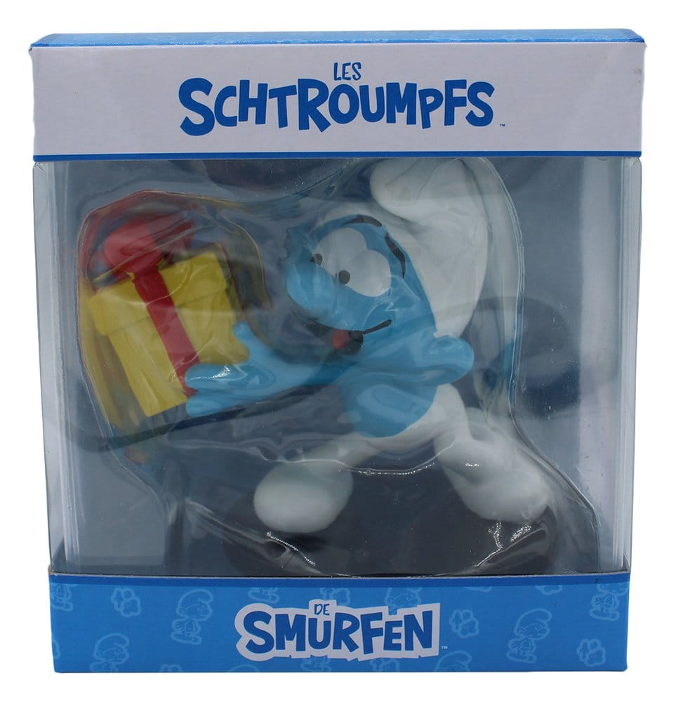 The Smurfs Statue Jokey Smurf with Gift Puppy