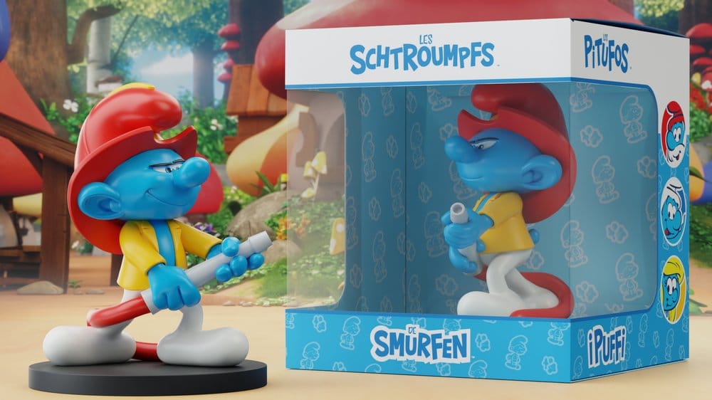 The Smurfs Statue Fireman Smurf Puppy