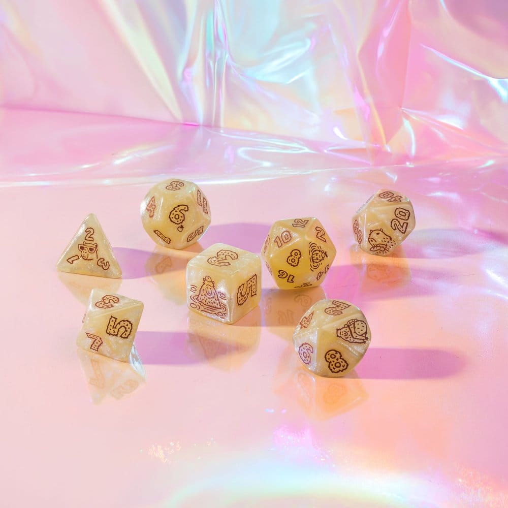 Capybara Dice Set of 7 Sleepie Q Workshop