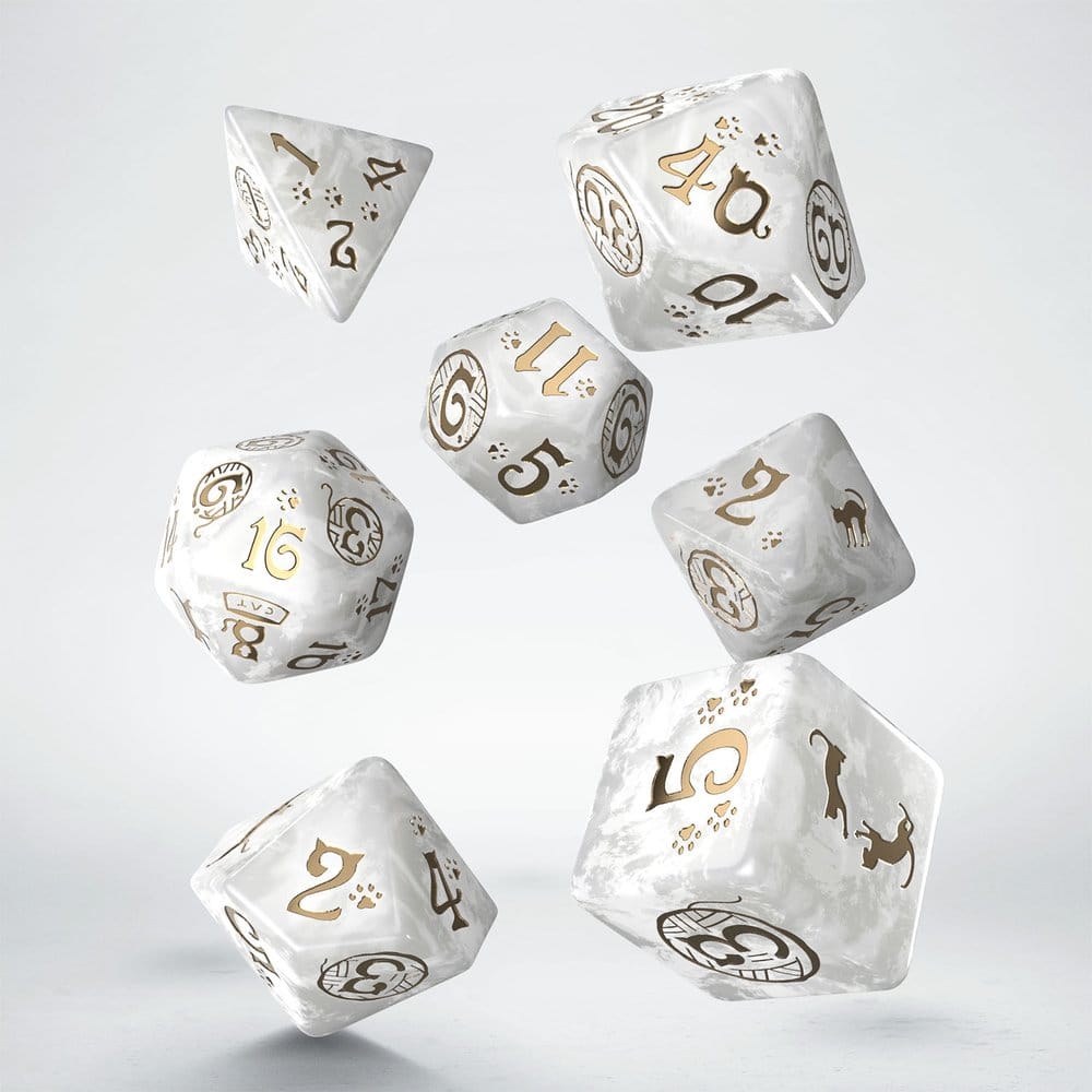 CATS Dice Set of 7 Purrl Q Workshop