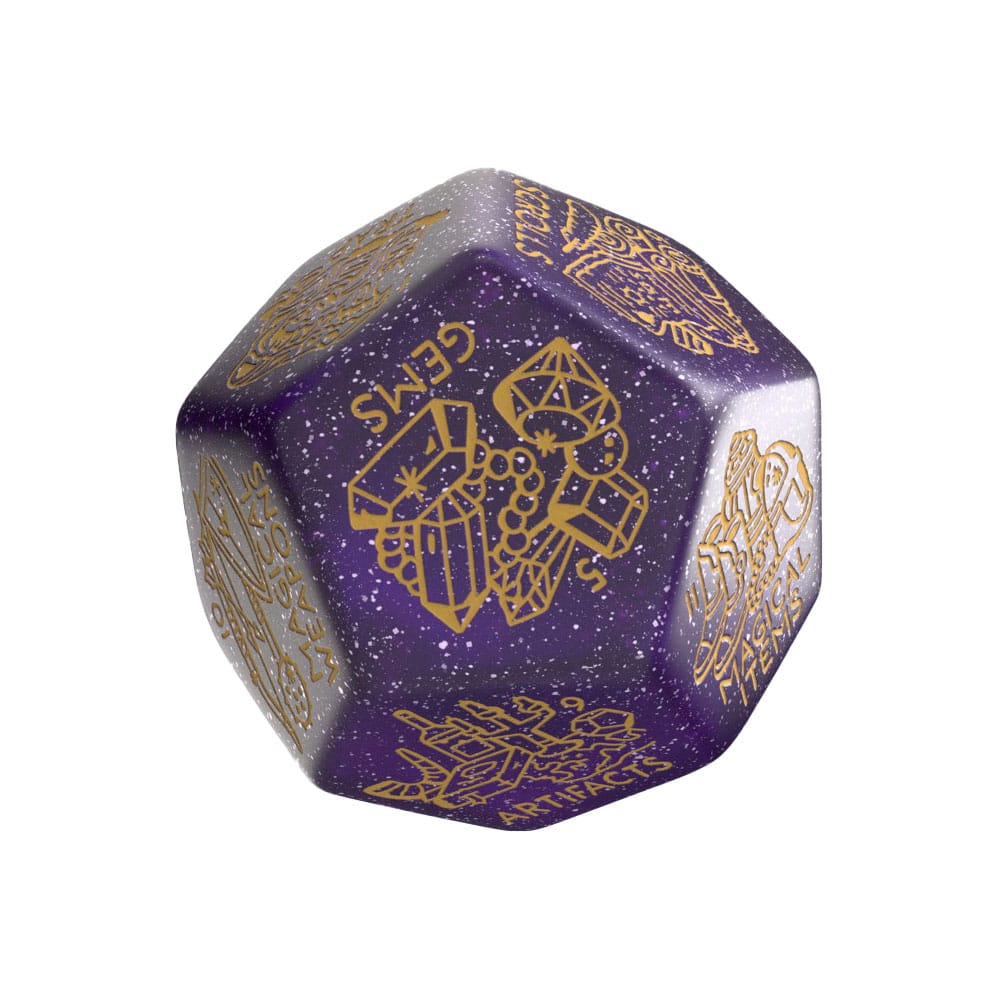 Viridian Jumbo Dice Treasure Generator Die D12 Shimmering Purple Q Workshop