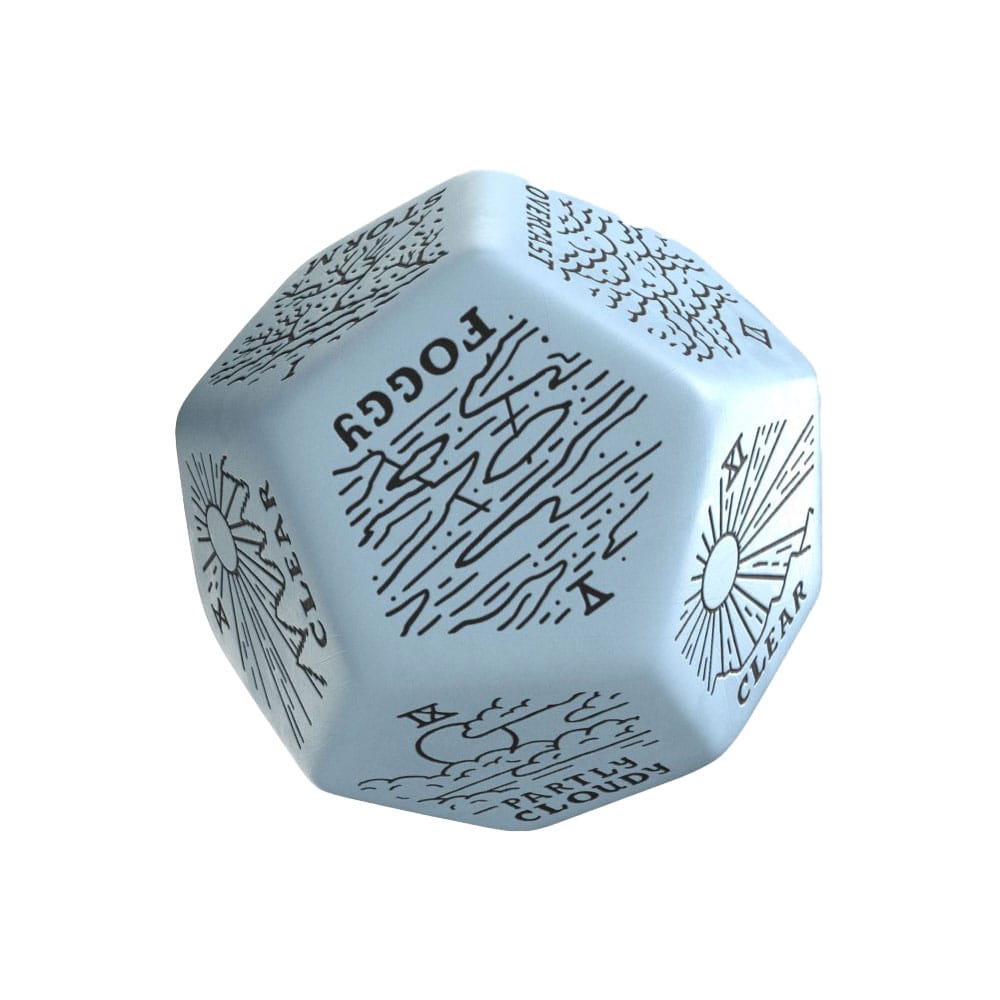 Viridian Jumbo Dice Weather Generator Die D12 Blue Q Workshop