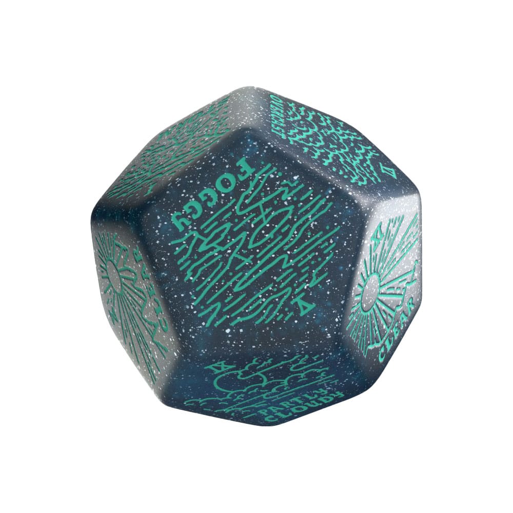 Viridian Jumbo Dice Weather Generator Die D12 Turquise Q Workshop