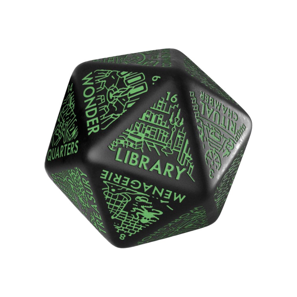 Viridian Jumbo Dice Dungeon Room Generator D20 Black Q Workshop
