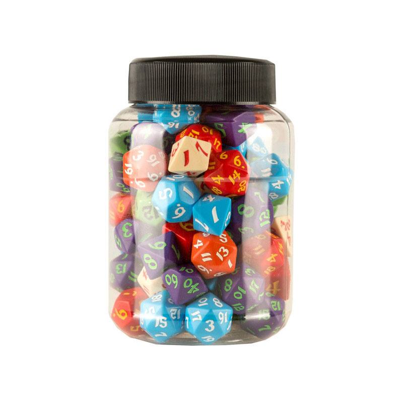 Round Jar of Classic RPG Dice 80 Q Workshop
