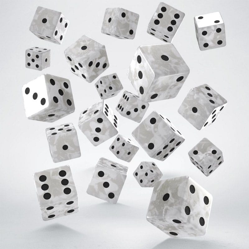 Q Workshop Dice Set Full Pack D6 Pearl 20 Q Workshop