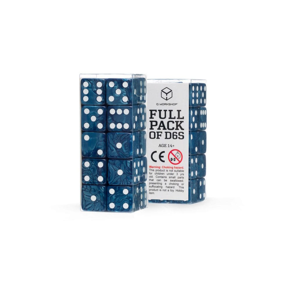 Q Workshop Dice Set Full Pack D6 Cobalt 20 Q Workshop