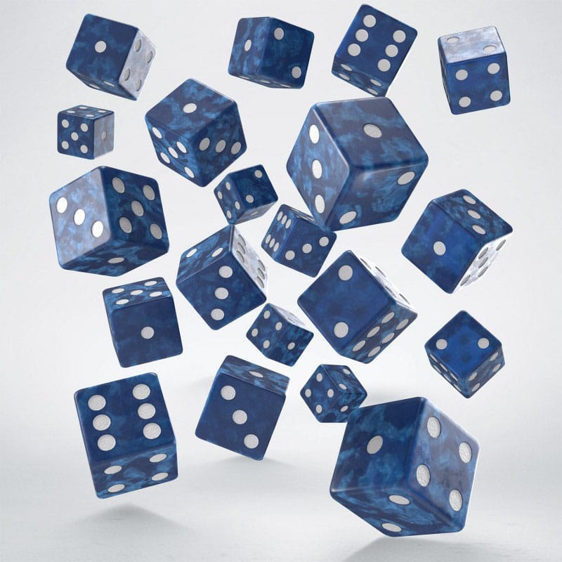 Q Workshop Dice Set Full Pack D6 Cobalt 20 Q Workshop