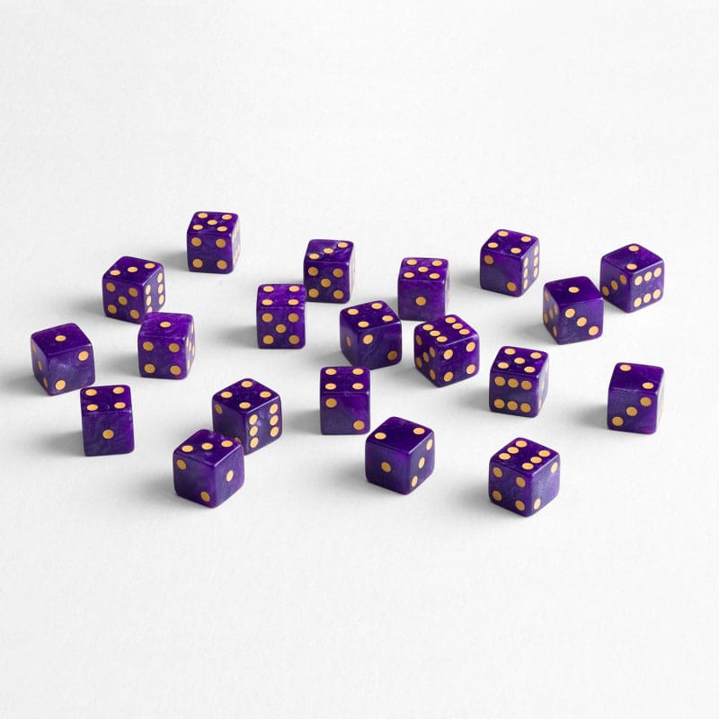 Q Workshop Dice Set Full Pack D6 Shimmering Purple 20 Q Workshop