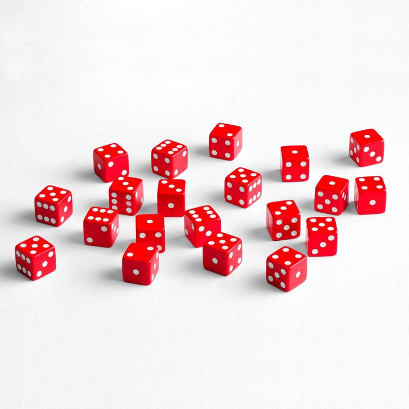 Q Workshop Dice Set Full Pack D6 Red 20 Q Workshop
