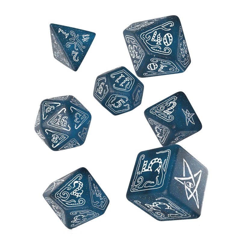 Call of Cthulhu Dice Set Abyssal & White 7 Q Workshop