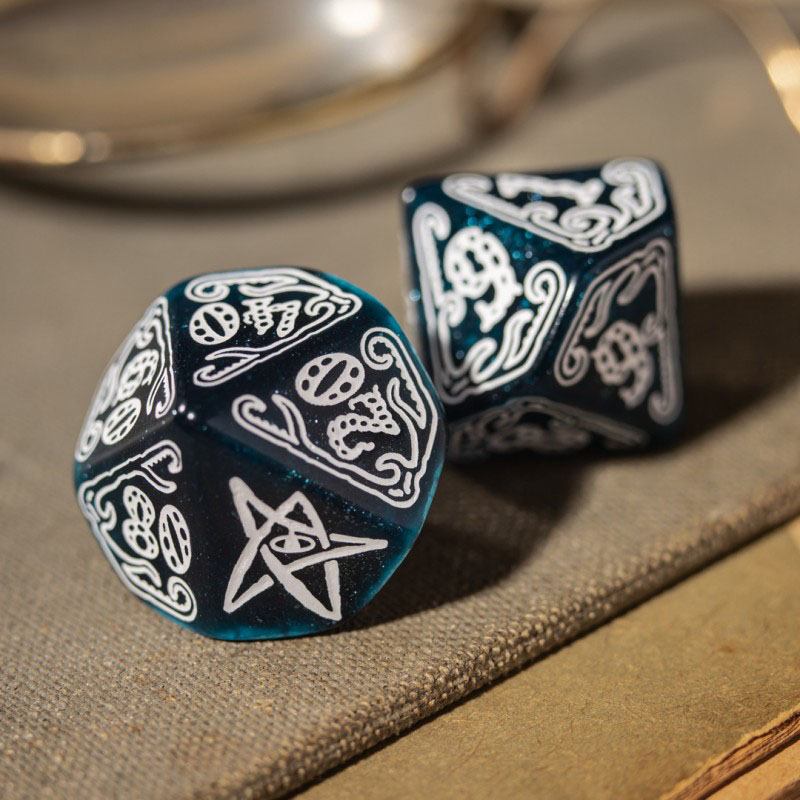 Call of Cthulhu Dice Set Abyssal & White 7 Q Workshop