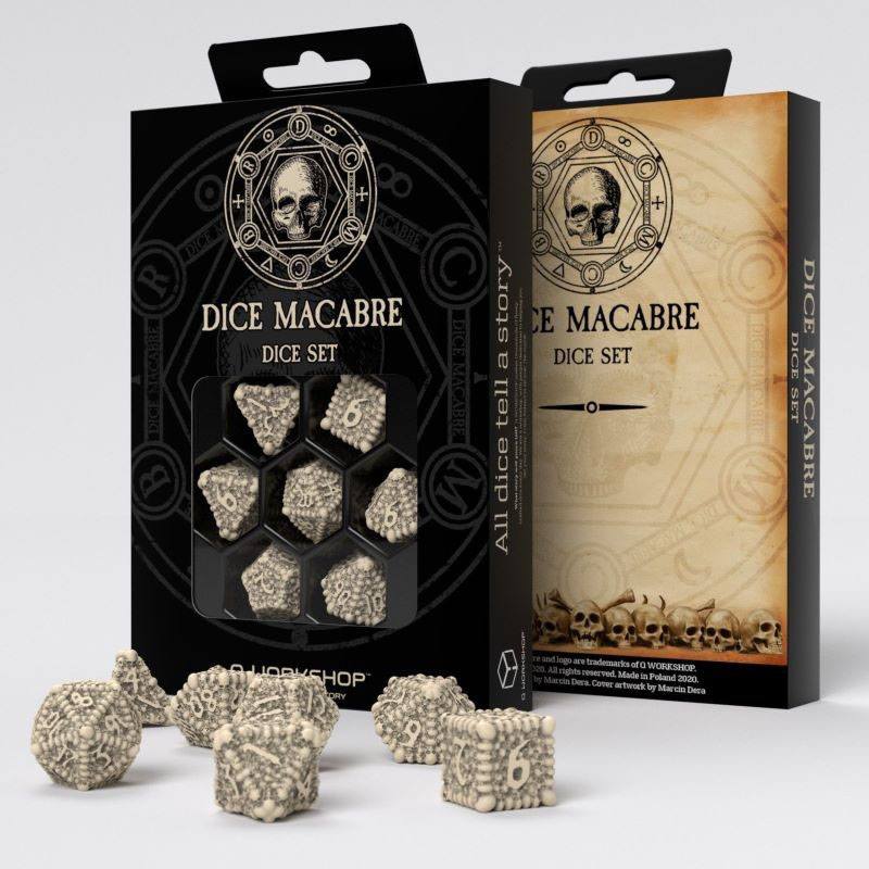Dice Macabre Dice Set Power of the Underworld 7 Q Workshop