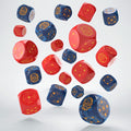 Crosshairs Compact D6 Dice Set Cobalt&Red 20 Q Workshop