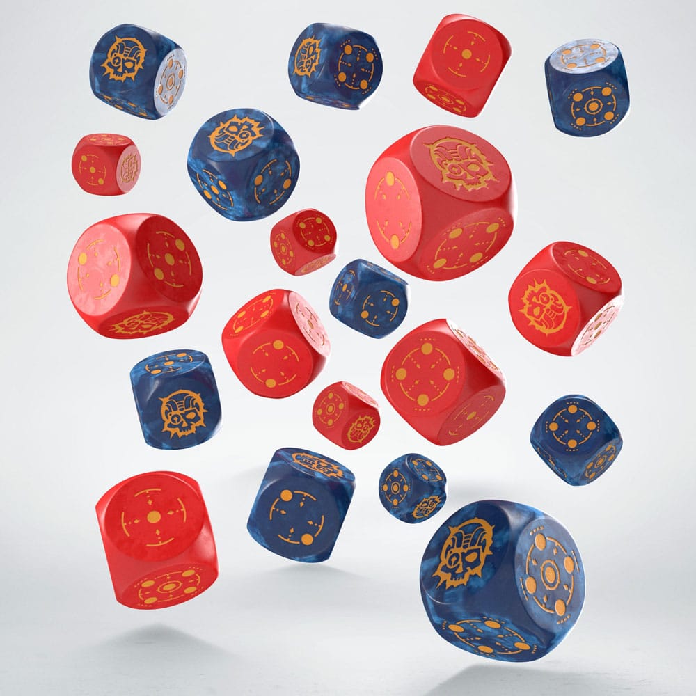 Crosshairs Compact D6 Dice Set Cobalt&Red 20 Q Workshop