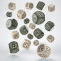 Fortress Compact D6 Dice Set Beige&Olive 20 Q Workshop