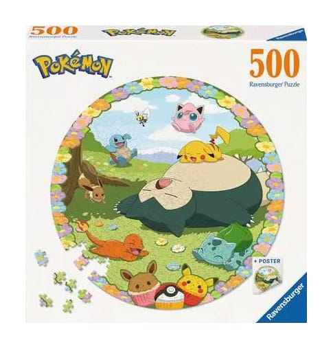 Pokémon Round Jigsaw Puzzle Flowery Pokémon 500 pieces Ravensburger