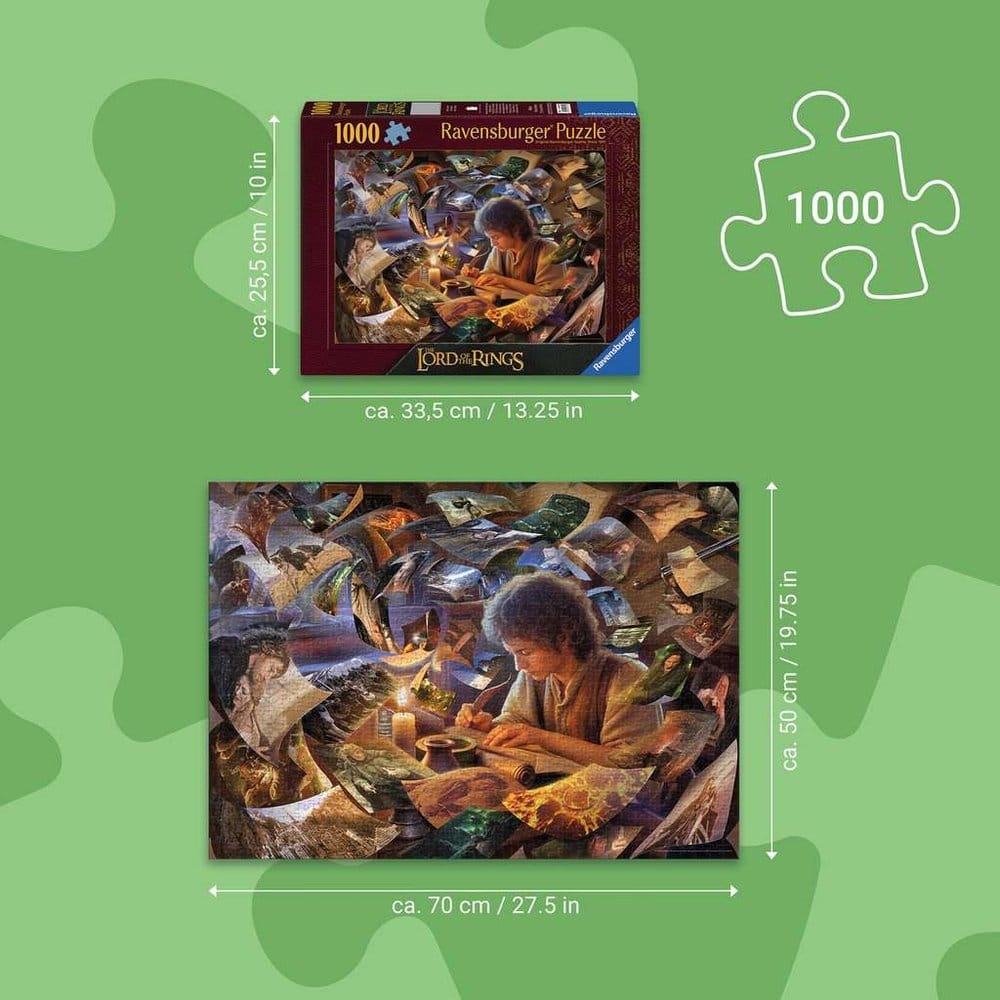 The Lord of the Rings Jigsaw Puzzle Frodo's Journey 1000 Pieces Ravensburger
