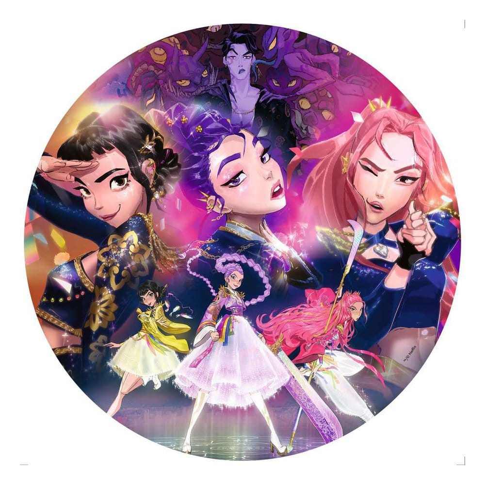 KPop Demon Hunters Round Jigsaw Puzzle For the fans! 500 Pieces Ravensburger