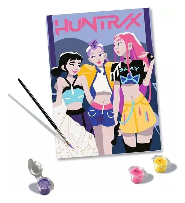 KPop Demon Hunters CreArt Paint by Numbers Painting Set Huntrix Ravensburger
