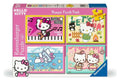 Hello Kitty Puzzle 4 Pack Let's Go Hello Kitty! 4x100 Pieces Ravensburger