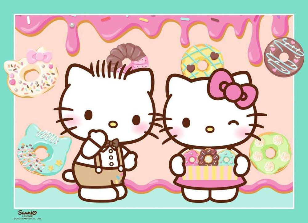 Hello Kitty Puzzle 4 Pack Let's Go Hello Kitty! 4x100 Pieces Ravensburger