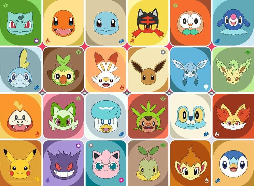 Pokémon Children's Jigsaw Puzzle Pokémon Faces 100 Pieces XXL Ravensburger
