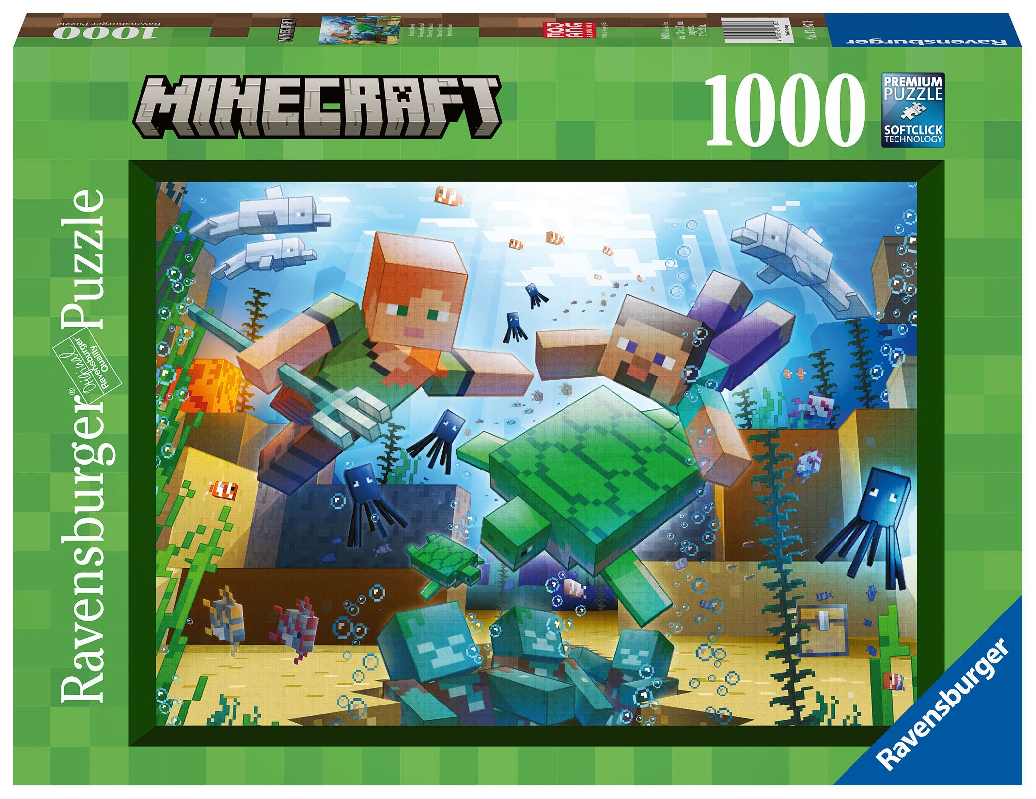 Minecraft Jigsaw Puzzle Minecraft Mosaic 1000 pieces Ravensburger
