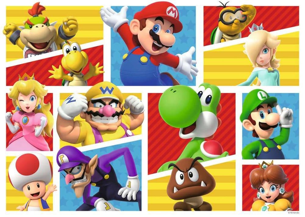 Super Mario Giant Floor Jigsaw Puzzle Mario's Friends and Foes 125 Pieces Ravensburger