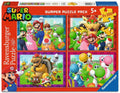 Super Mario Puzzle 4 Pack Time for Mario! 4x100 Pieces Ravensburger
