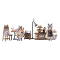 Decorated Life Collection Tea Time Cats Cat Town Bakery Staff & Customer Set Ribose