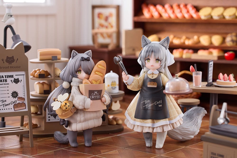Decorated Life Collection Tea Time Cats Cat Town Bakery Staff & Customer Set Ribose