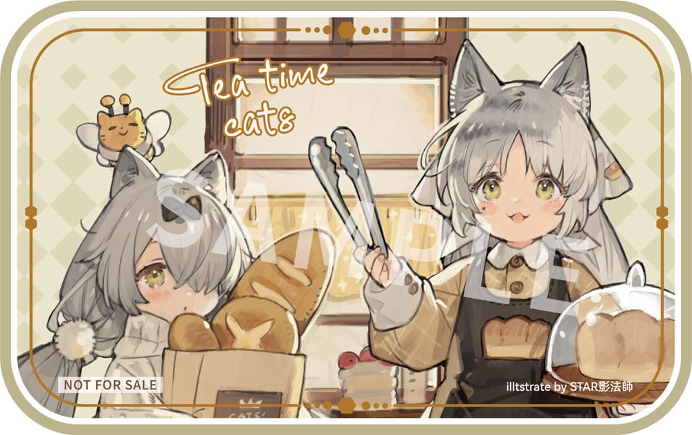 Decorated Life Collection Tea Time Cats Cat Town Bakery Staff & Customer Set Ribose