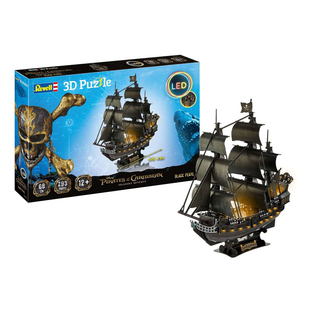 Pirates of the Caribbean Dead Men Tell No Tales 3D Puzzle Black Pearl LED Edition Revell