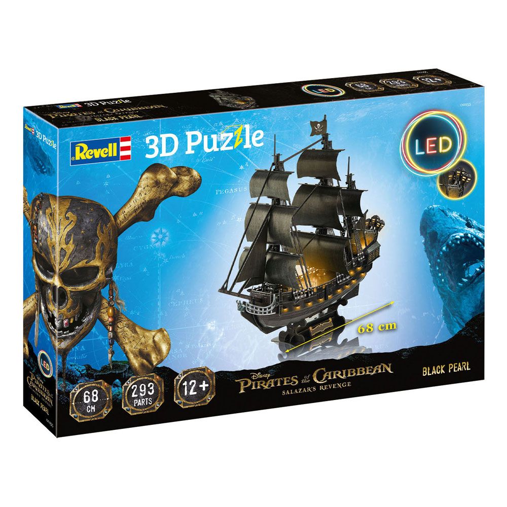 Pirates of the Caribbean Dead Men Tell No Tales 3D Puzzle Black Pearl LED Edition Revell