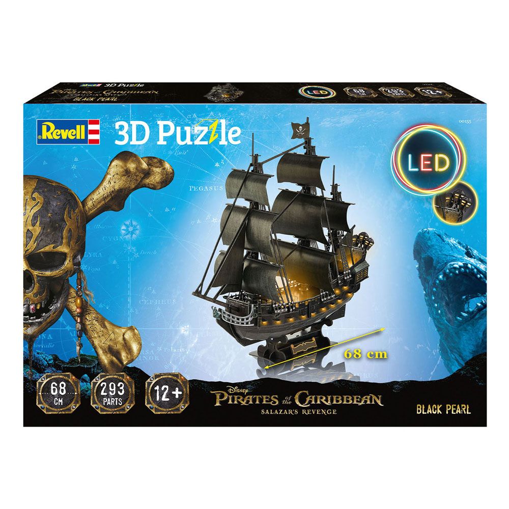 Pirates of the Caribbean Dead Men Tell No Tales 3D Puzzle Black Pearl LED Edition Revell