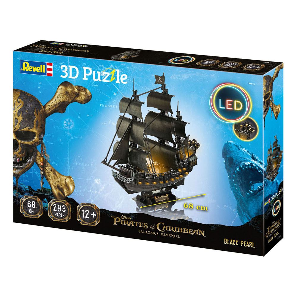 Pirates of the Caribbean Dead Men Tell No Tales 3D Puzzle Black Pearl LED Edition Revell