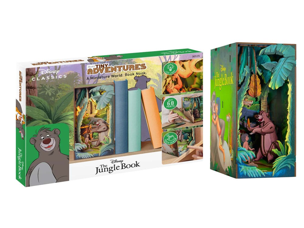 Disney Tiny Adventures Book Nook Mini Diorama The Jungle Book Revell