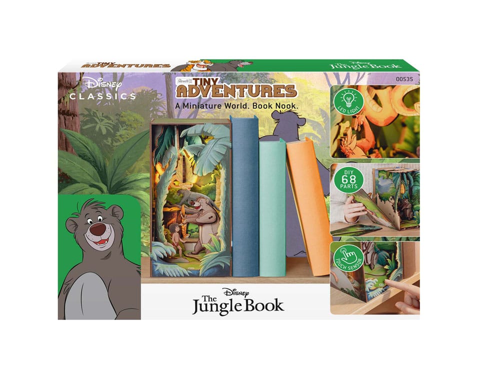 Disney Tiny Adventures Book Nook Mini Diorama The Jungle Book Revell